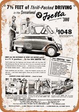 METAL SIGN - 1957 BMW Isetta