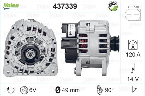 Valeo 437339 alternator - valeo, for