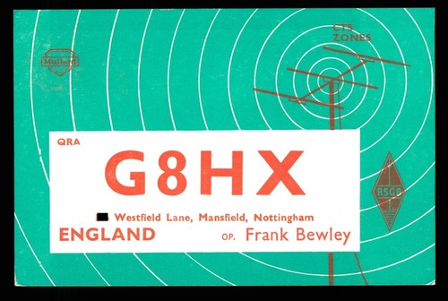 Qsl card radio g8hx - qsl,