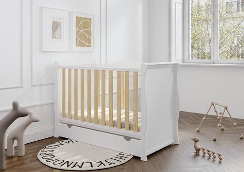 Willow white natural - white, sleigh