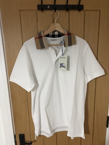 Burberry white polo - white,