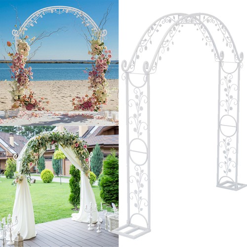Large white wedding arch - white,