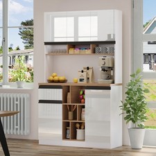 Kitchen Tall Pantry Cabinet w/