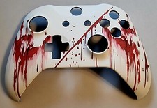 Custom Hydrodipped Bloody Handprints Xbox One S/X Controller Faceplate  Shell .