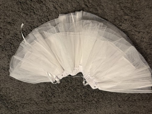 White sissy maid underskirt - white,