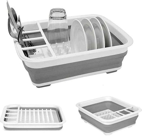 Collapsible dish drainer large - dish,