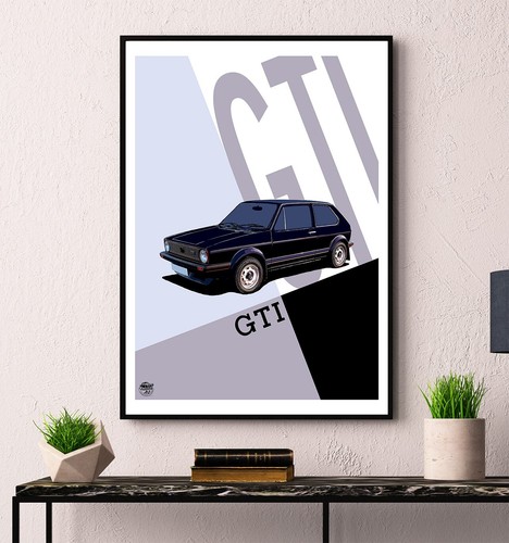 Golf gti mk1 print wall - gti,
