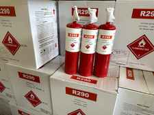 R290 370gr NET refrigerant greenhouse gas Freon R 290 a NEW refrigerator + valve opener