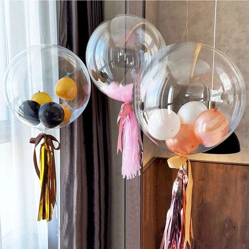 10pcs 90cm clear round - 10pcs, 18-90cm