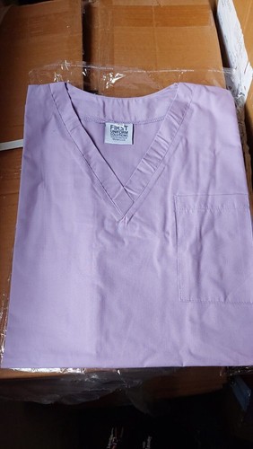 Scrub tunic lilac top - scrub, unisex