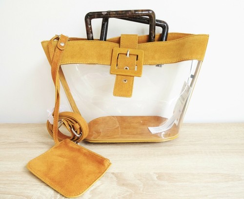 Zara mustard contrasting vinyl - mustard,