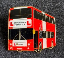 DUBLIN BUS AV TYPE DRIVING SCHOOL BUS  ENAMEL BADGE