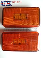 Pair LED (3 LEDs) Amber Side Marker Lights Lamp for SCANIA P-G-R-T SERIE 24V E9