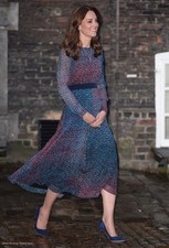 L.K. Bennett Addison Silk Dress. Size UK8/ EU36/ US4. Royal Kate