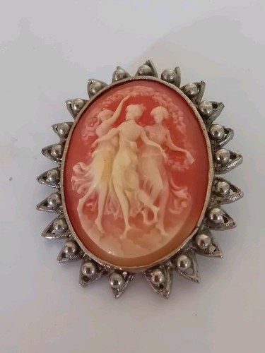 Large vintage silver tone - large,