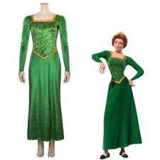 Shrek Princess Fiona Dress Outfit Halloween Carnival Party Cosplay Costume UK!