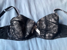 Vintage La Senza Black Bow Bra