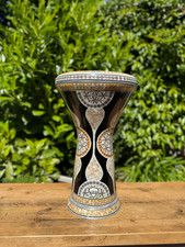 Gawharet El Fan Black Temple Darbuka Drum (22cm Head) + Extras (Made in Egypt)