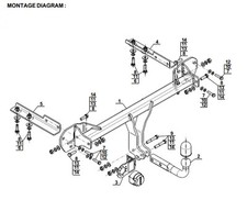 Swan Neck Tow Bar For SUBARU XV I (2012-2017) S-397