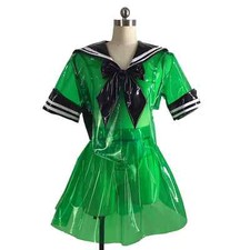 Women Sexy Clear PVC JK Suit