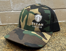 Titan Tungsten Weights camo hat mesh snapback Fishing Outdoor