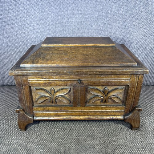 Antique english carved oak - carved,