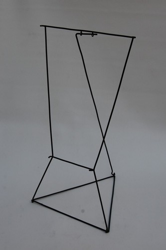 Black metal stand display - black,