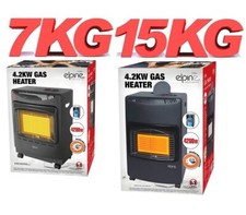 Large / Medium Calor Gas Portable Cabinet Heater Butane Regulator 7kg/15kg 4.2kw