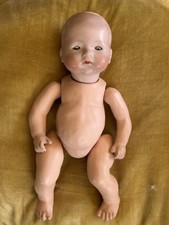 Antique Armand Marseille Bisque Headed Baby Doll 341/3 K Needs Restringing GC