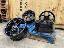 18" RS6 F BLACK Style ALLOY WHEELS X4 Fits : AUDI A3 A4 A6 TT /VW GOLF CADDY