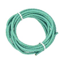 Braided Leather Cord, 3mmx2m Round Faux Leather Bolo String, Mint Green