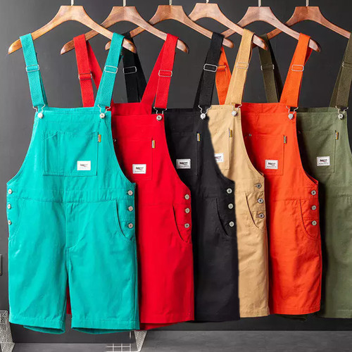 Men summer vintage bib - vintage, pants
