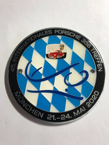 Vintage car badge porsche - car,