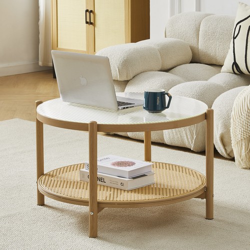 Rattan coffee table tier - coffee, 2