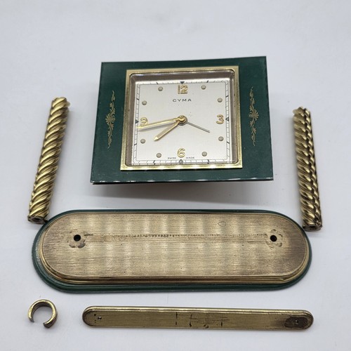 Art deco cyma - green, enameled