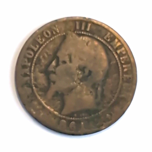France 1861 coin - france, "napoleon