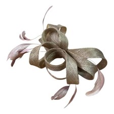 Elegant Looped Wedding Fascinator Clip/Headband Ladies Day Races Royal Ascot UK