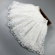 Kids Girls Tutu Skirt Embroidery Lace Ballet Petticoat Party Dance Short Skirt