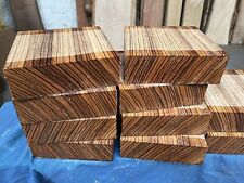 1x Zebrano Bowl Blank 6x6x2”/Wood Turning/Wood Blank/Exotic Hardwoods