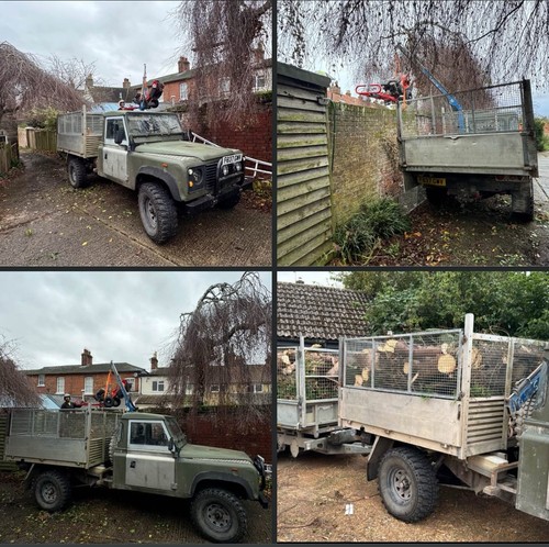 1988 defender 130 - 130, hiab