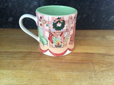 Cath Kidston NEW Cup/Mug Christmas Festive Cream/Red/Green BNWT