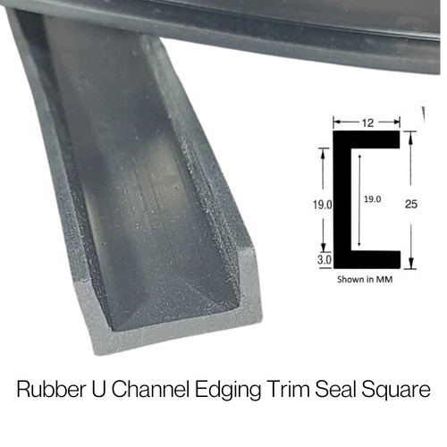 Epdm rubber channel square - rubber, u