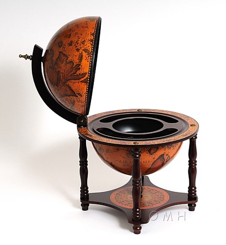 Nautical hide bar table - nautical,