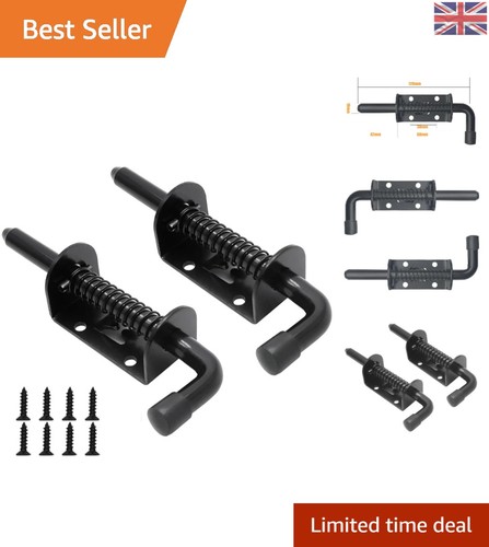 Heavy duty black spring bolt - duty,