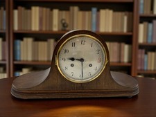 Antique Junghans model Wood Mantle Chime Key Wind Clock