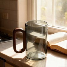 4/6pcs Clear Glass Mug Latte