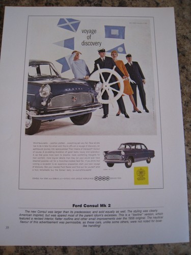 Ford consul mk2 voyage - voyage, of