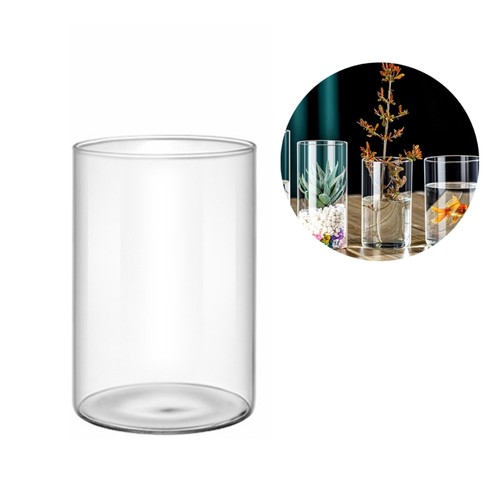 Clear glass vase - clear,
