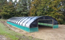 Polytunnel Cover Greenhouse Cover Sheep House Tunnel Cover Black/White Polythene