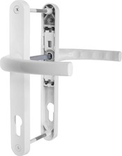 Upvc door handle white - handle, sprung